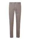 Incotex Tailored Fit Cotton Pants With Clean Silhouette In Gray