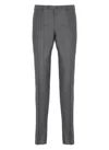 Incotex Straight Trousers With Belt Loops And Pockets In Gray