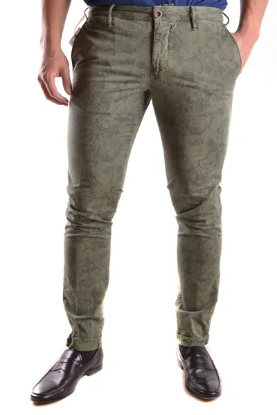 Incotex Trousers Green In Gray