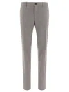 Incotex Tailored Grey Trousers With Straight-leg Cut In Gray