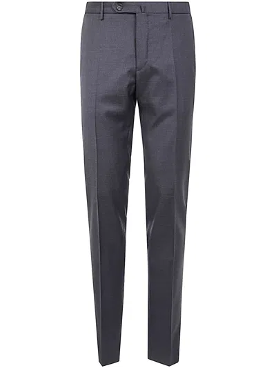 Incotex Tailored Trousers With Creased Design And Pockets In Blue