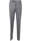 Incotex Tailored Trousers With Back Pockets And Belt Loops In Grey