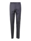 Incotex Tailored Trousers With Creased Design And Pockets In Gris