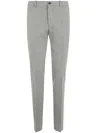 Incotex Trousers Featuring Striped Pattern And Belt Loops In Light Grey