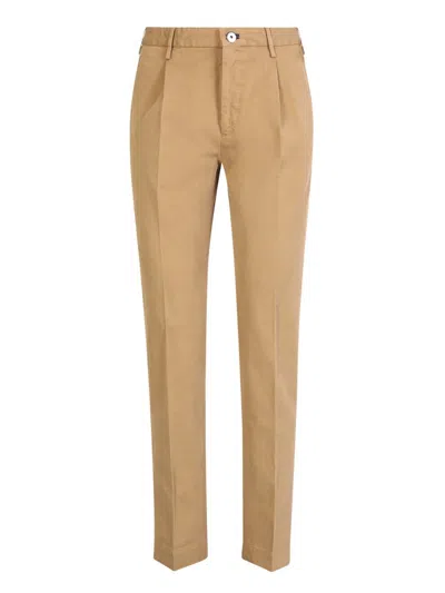 Incotex Trousers In Nude