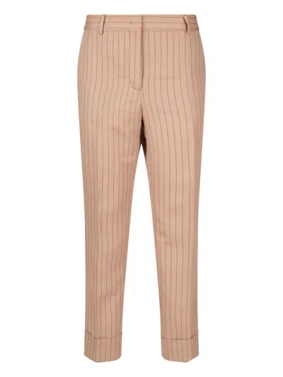 Incotex Trousers In Nude & Neutrals