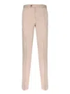 Incotex Salmon Cotton Carrot Pants In Pink