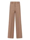 Incotex Wide Leg Trousers Featuring Button Detail In Brown