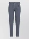 Incotex Trousers Straight Leg Cuffed Hem In Grey