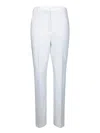 Incotex Straight-leg White Trousers With Tailored Silhouette In White