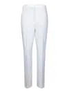 Incotex Straight-leg White Trousers With Tailored Silhouette In White