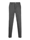 Incotex Slim-cut Chino Trousers In Gray