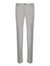 Incotex Slim Fit Pants In Grey In White