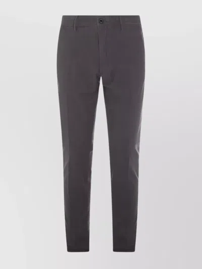 Incotex Trousers With Back And Side Pockets In Grey