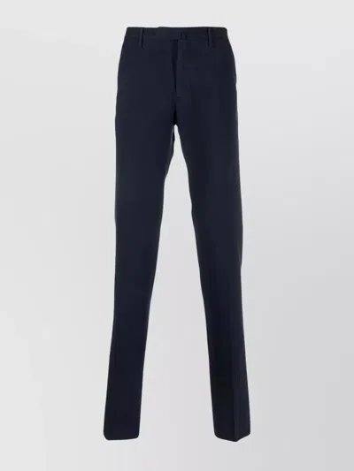 INCOTEX TROUSERS WITH BACK POCKETS AND BELT LOOPS