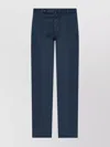 Incotex Trousers With Back Pockets And Belt Loops In Blue