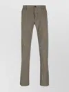 Incotex Trousers With Back Pockets And Belt Loops In Gray