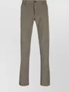 Incotex Trousers With Back Pockets And Belt Loops In Gray