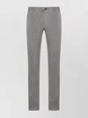 Incotex Trousers With Back Pockets And Belt Loops In Gray