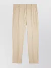 Incotex Trousers With Back Pockets And Belt Loops In Neutral