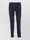 Incotex Trousers With Belt Loops And Pockets In Blue