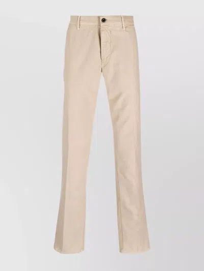 INCOTEX TROUSERS WITH BELT LOOPS AND POCKETS