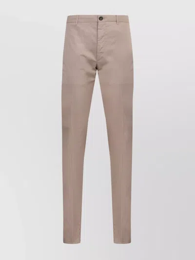 Incotex Trousers With Pockets And Belt Loops In Neutral