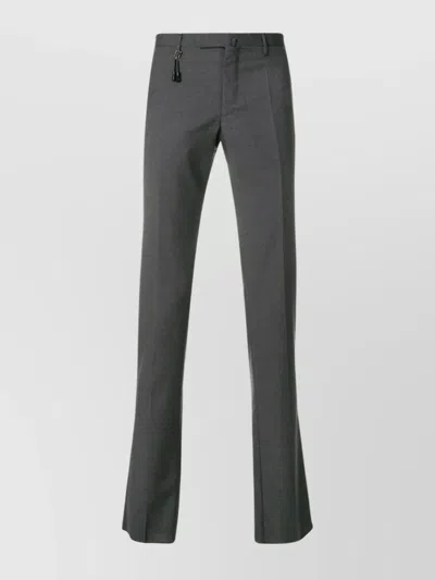 INCOTEX TROUSERS WITH TASSEL DETAIL AND POCKETS