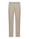 Incotex Twill Chino Pants In Grey
