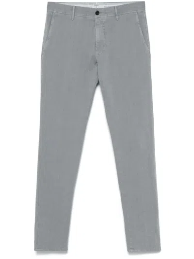 INCOTEX TWILL TAPERED TROUSERS