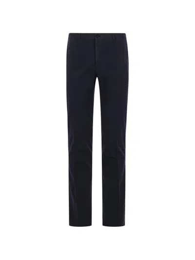 Incotex Twill Trousers In Blue