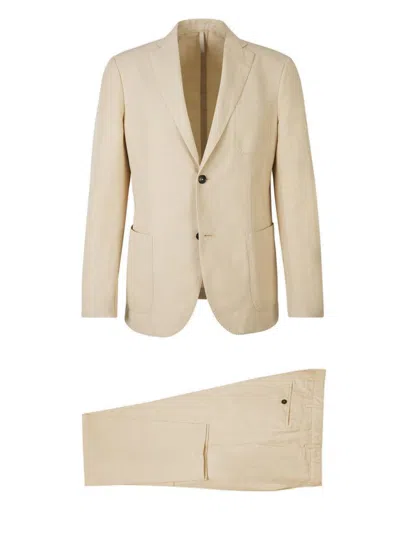Incotex Two Piece Tailored Suit In Beige