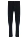 Incotex Velvet Trousers In Blue