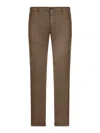 Incotex Velvet Pants In Brown