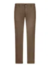 Incotex Velvet Pants In Brown