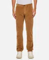 Incotex Velvet Trousers In Kaki
