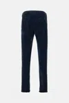 Incotex Corduroy Cotton-blend Trousers In Blue