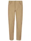 Incotex Velvet Trousers In Brown