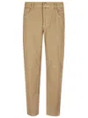 Incotex Velvet Trousers In Brown