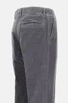 Incotex Velvet Trousers In Gray