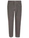 Incotex Velvet Trousers In Gray