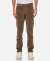Incotex Velvet Trousers In Brown