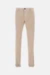 Incotex Venezia 1951 Straight-leg Cotton-blend Moleskin Trousers In Sand