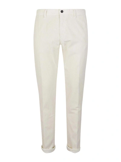 Incotex Velvet Trousers In White