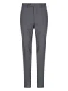 Incotex High-waisted Virgin Wool Chino Pants In Gold