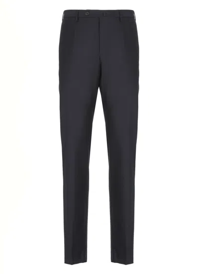 Incotex Virgin Wool Pants In Black