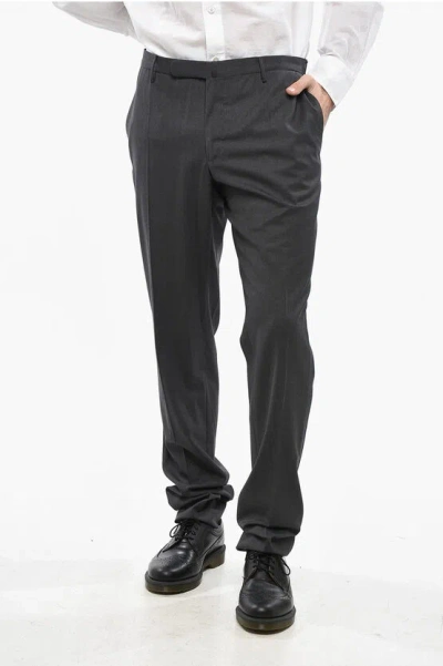 INCOTEX VIRGIN WOOL SLIM FIT PANTS