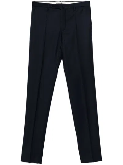 Incotex Virgin Wool Trousers In Black