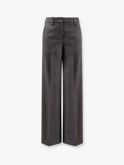 Incotex Virgin Wool Trousers In Gray