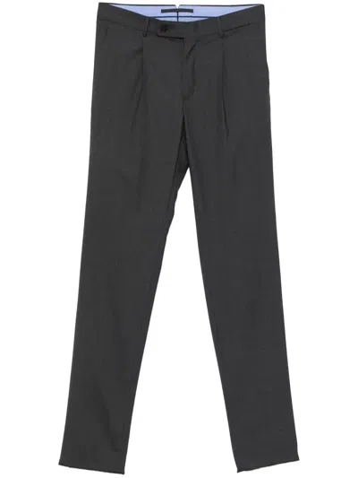 Incotex Virgin-wool Trousers In Grey